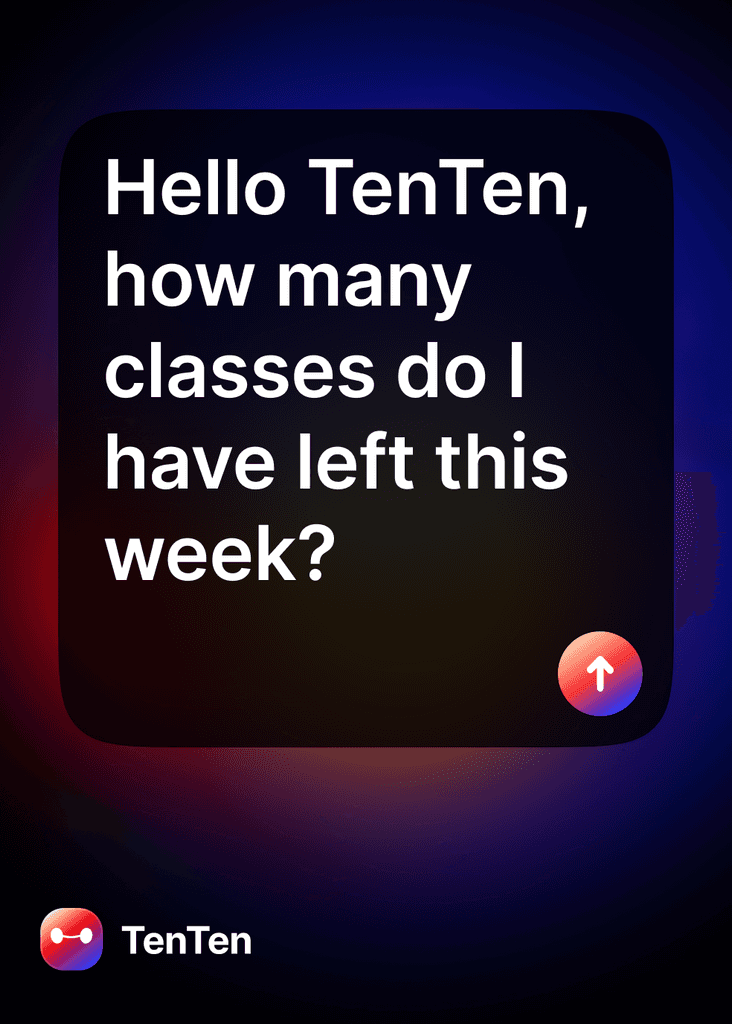 TenTen prompt card asking about remaining classes