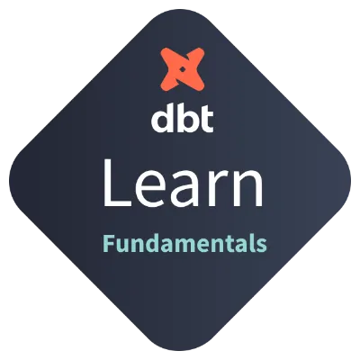 dbt Fundamentals Analytics Engineering Certificate